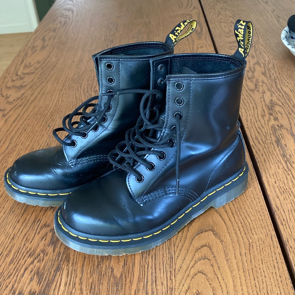 Dr. Martens black combat boots. Women’s size 6.